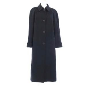 Burberry 100% black cashmere long coat